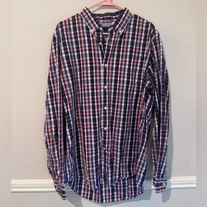 Tommy Hilfiger Men's Checkered Button Down Shirt - Red, Blue, White